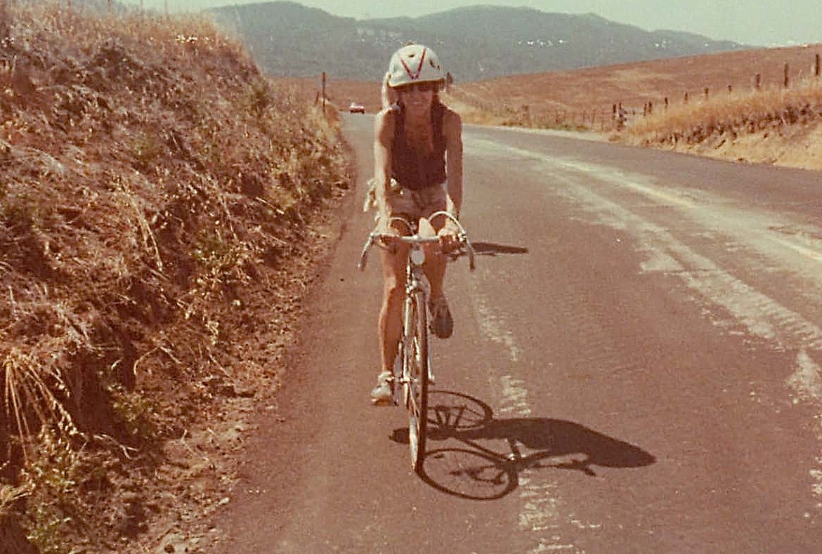 Barbara Levinson, Mill Valley to Olema & back, Aug. 1977  ~ 53 miles