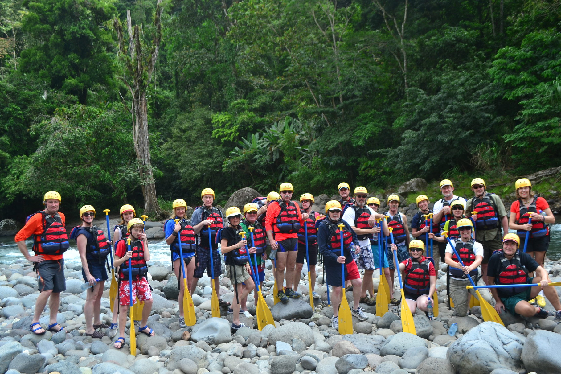 Some adventurous Pharmacology Chairmen and their families, Pacuare River, 2016