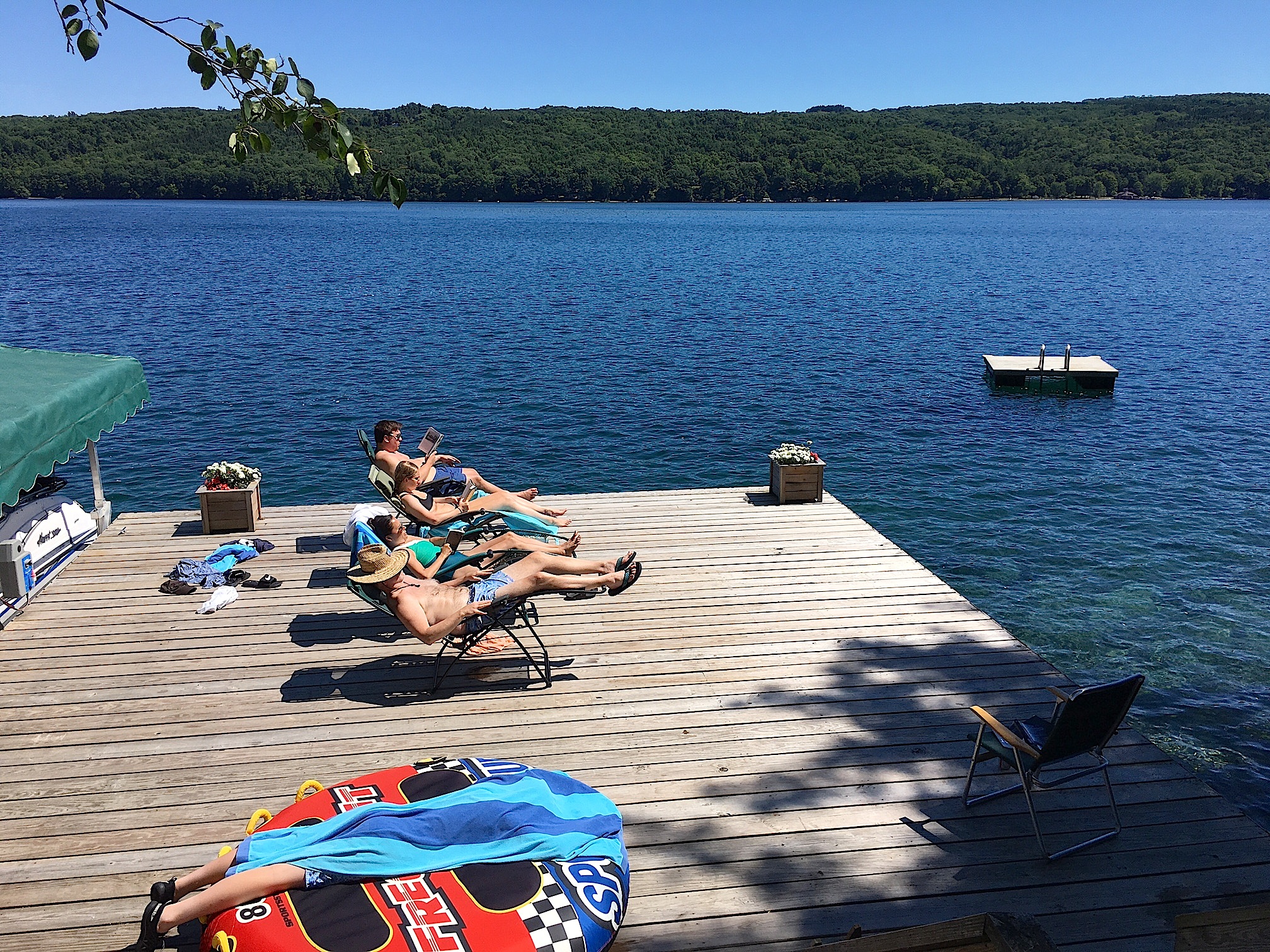 Enjoying the dock