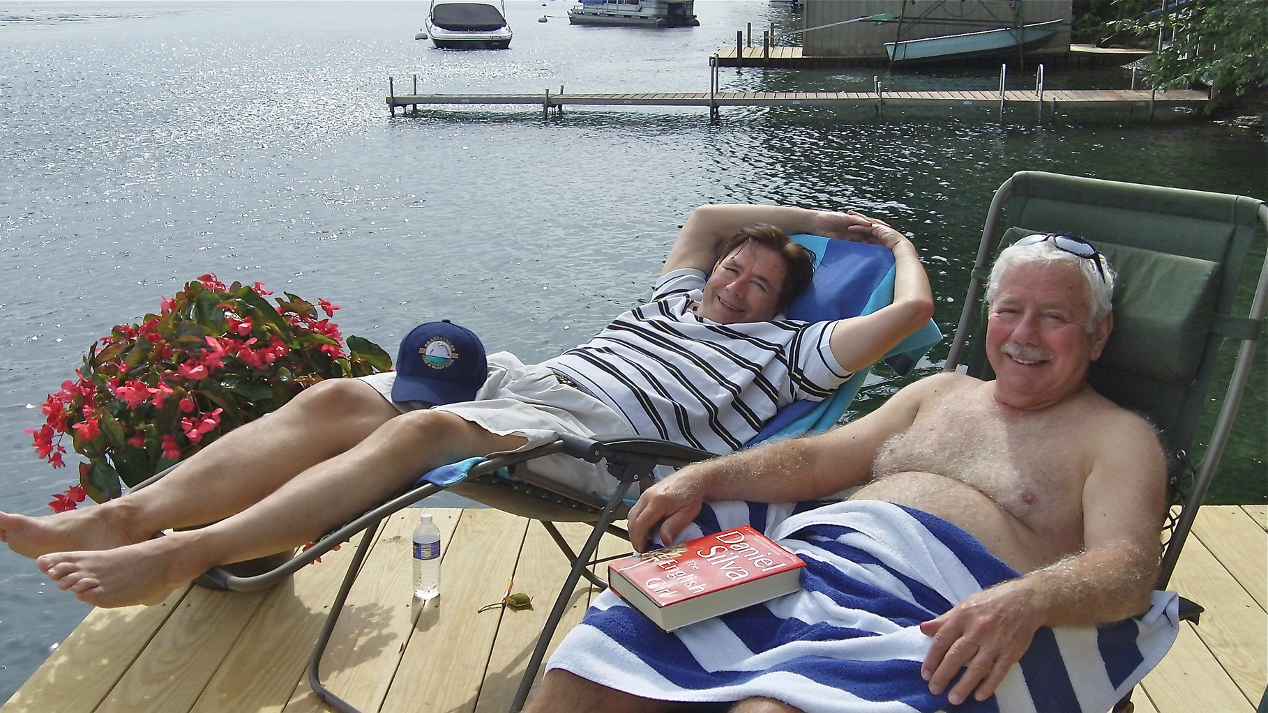 While John & Don rest on the dock!!