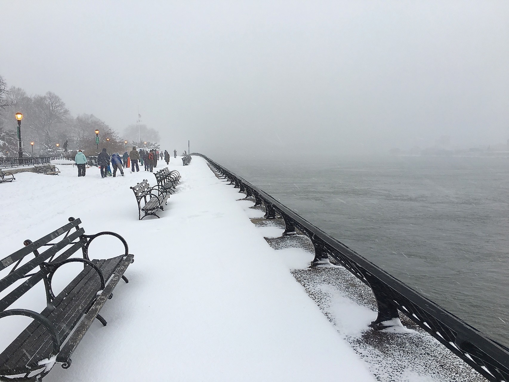 Carl Schurz Park, East River, Jan. 23, 2016