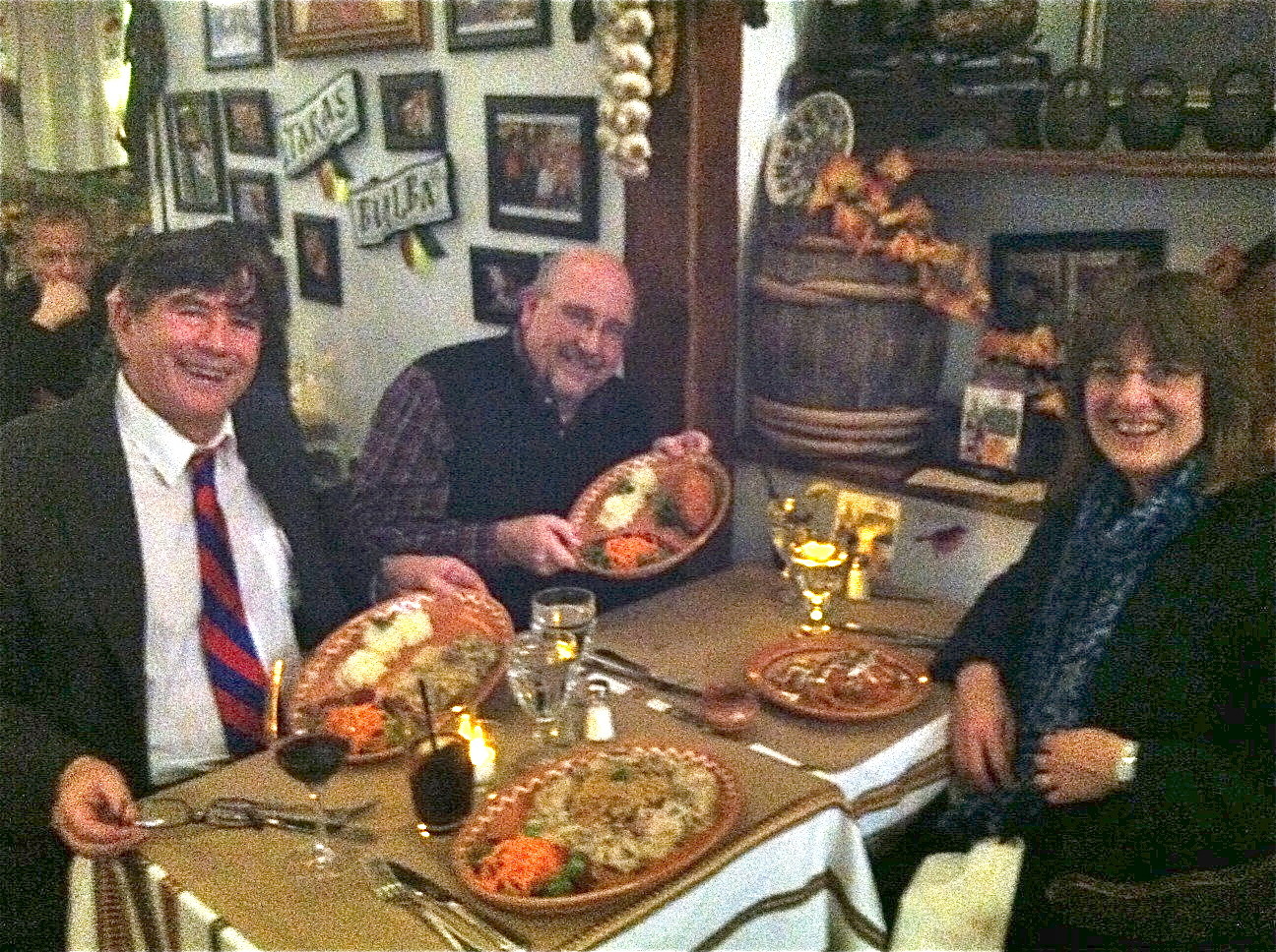 John, Steve & Sandra at Taras Bulba, NYC, 12/2014