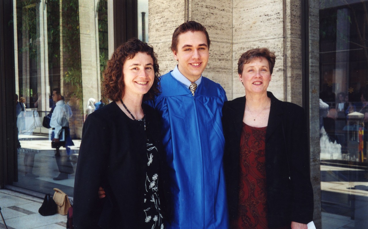 Ann Ackerman, Greg Wagner, Cindy Wagner 2001  Styvesant High Sch. Graduation