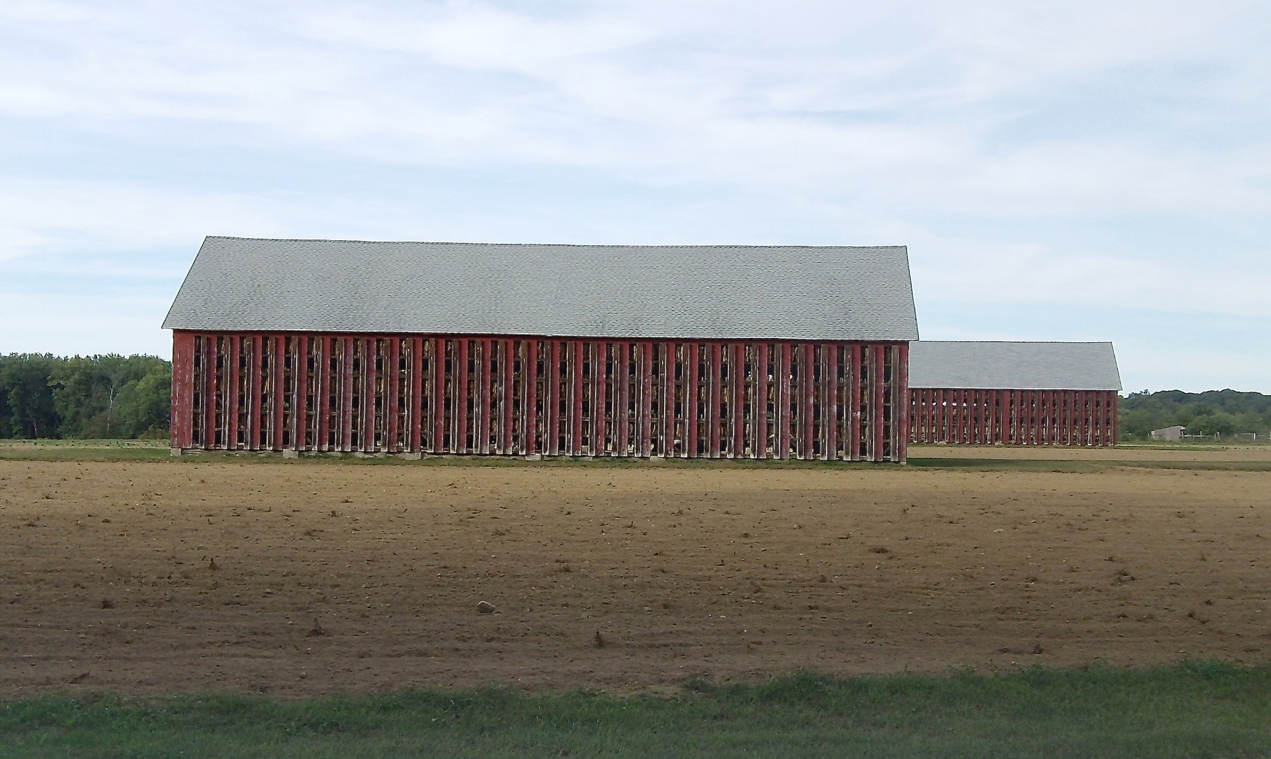 Tobacco barn near the Conn. River, September, 2015