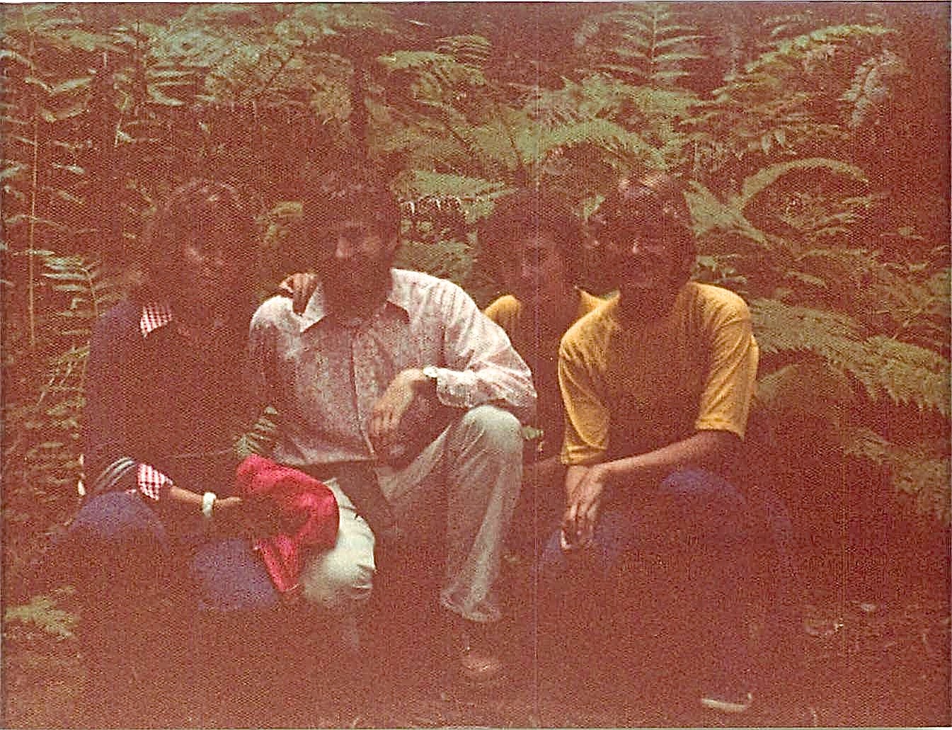 Aug. 1975, Muir Woods, CA  Celeste, John, Ann & Cindy Wagner