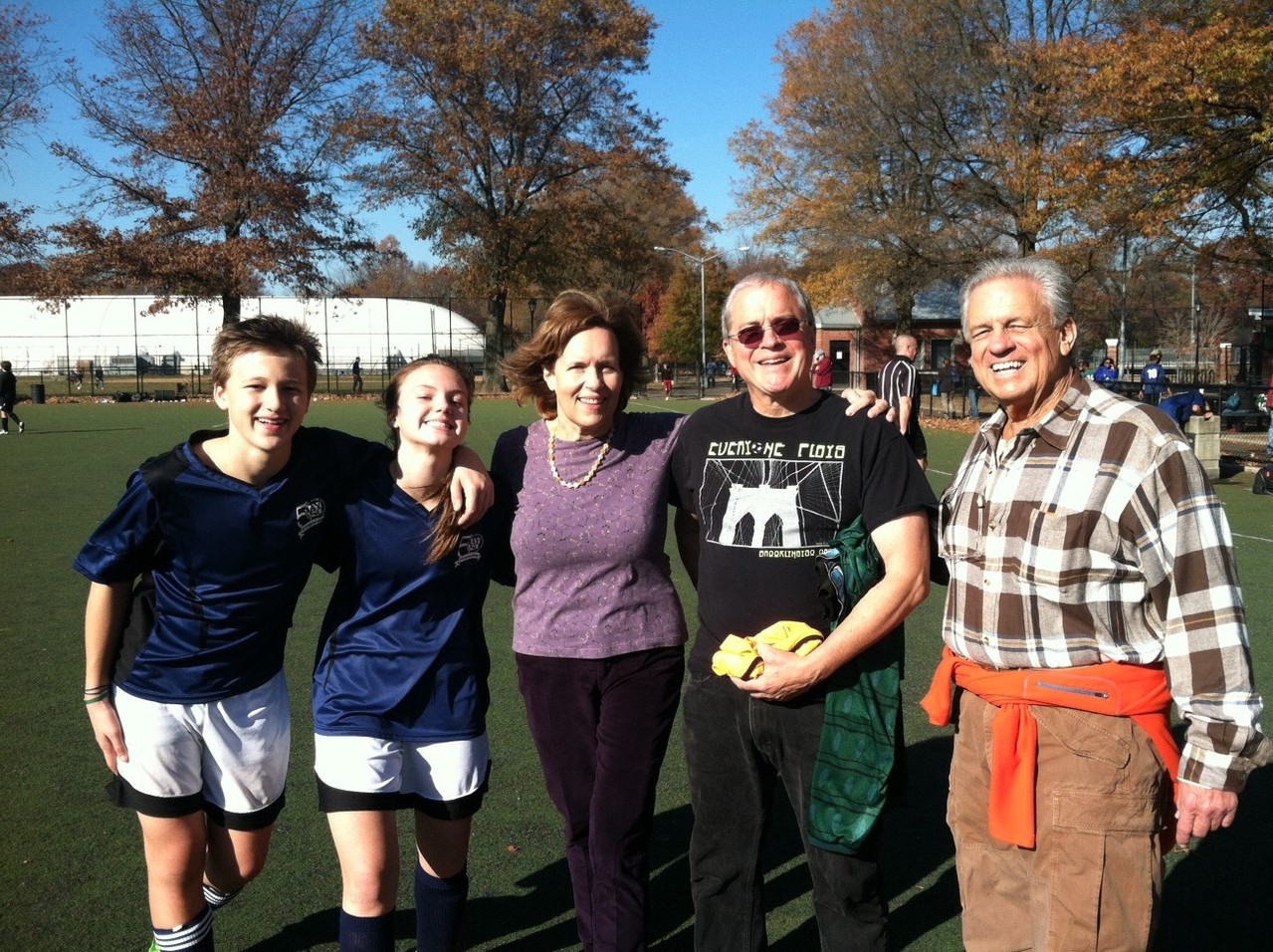 Jac, Kate, Lorraine, Jack & Kate's soccer coach, & Stuart Kagel, Nov. 16, 2013