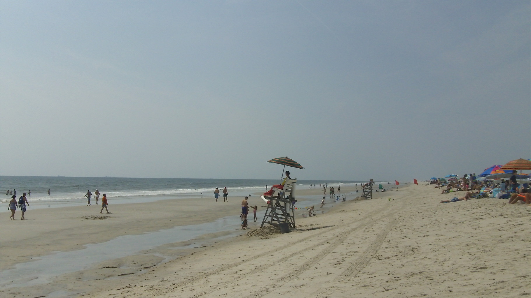 Jack and John walk Jones Beach, August, 2015