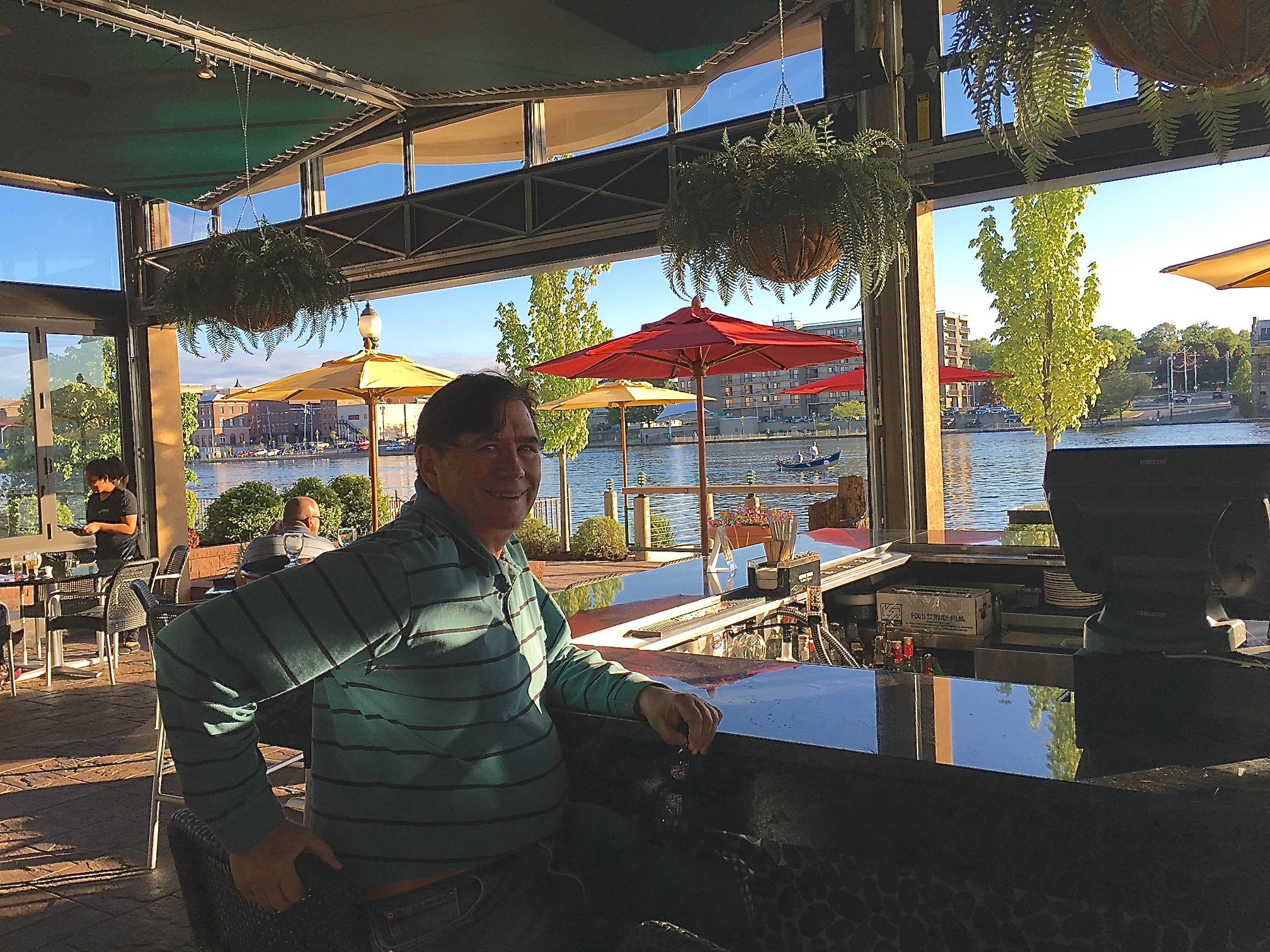 John at Alex's Restaurant in Oswego, NY  5-27-17