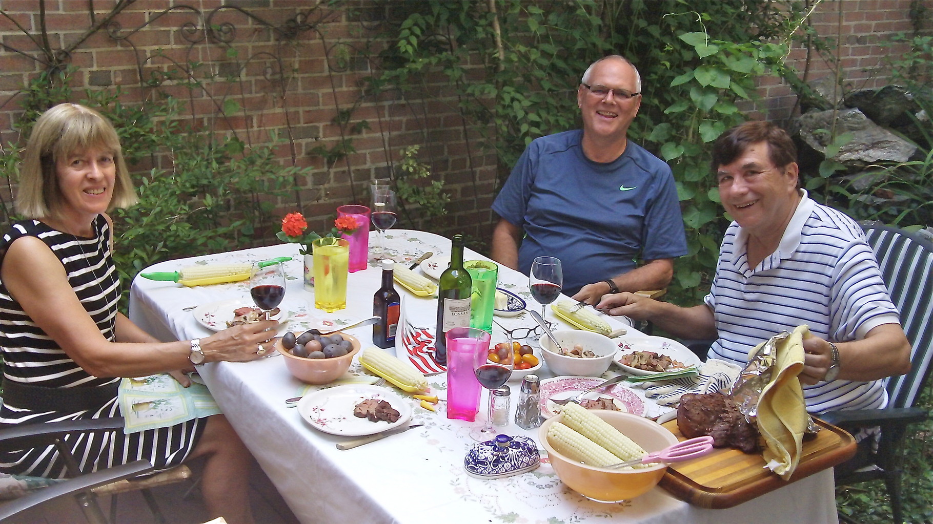 Backyard Barbecue at the Gudas-Wagner home!