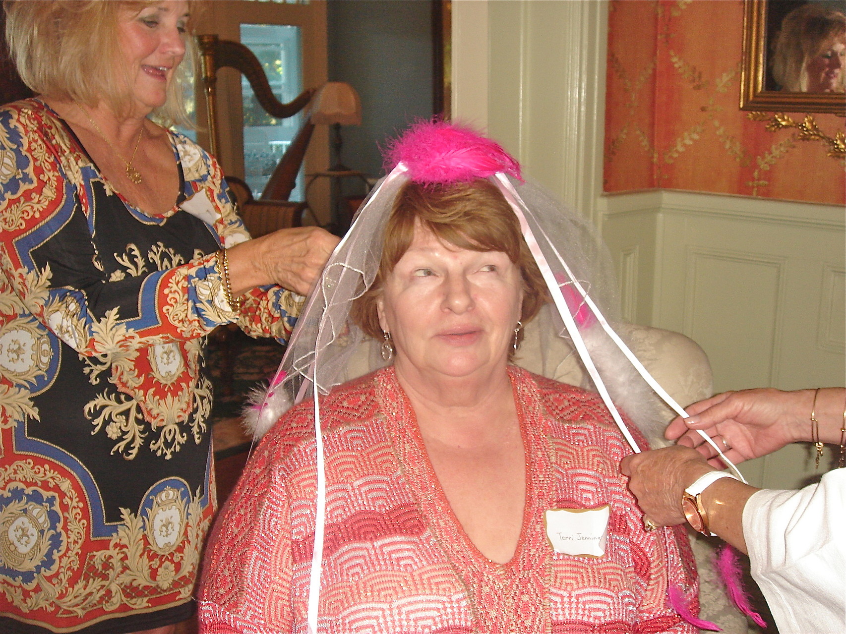 Terri Jennings gets ready for her "wedding"