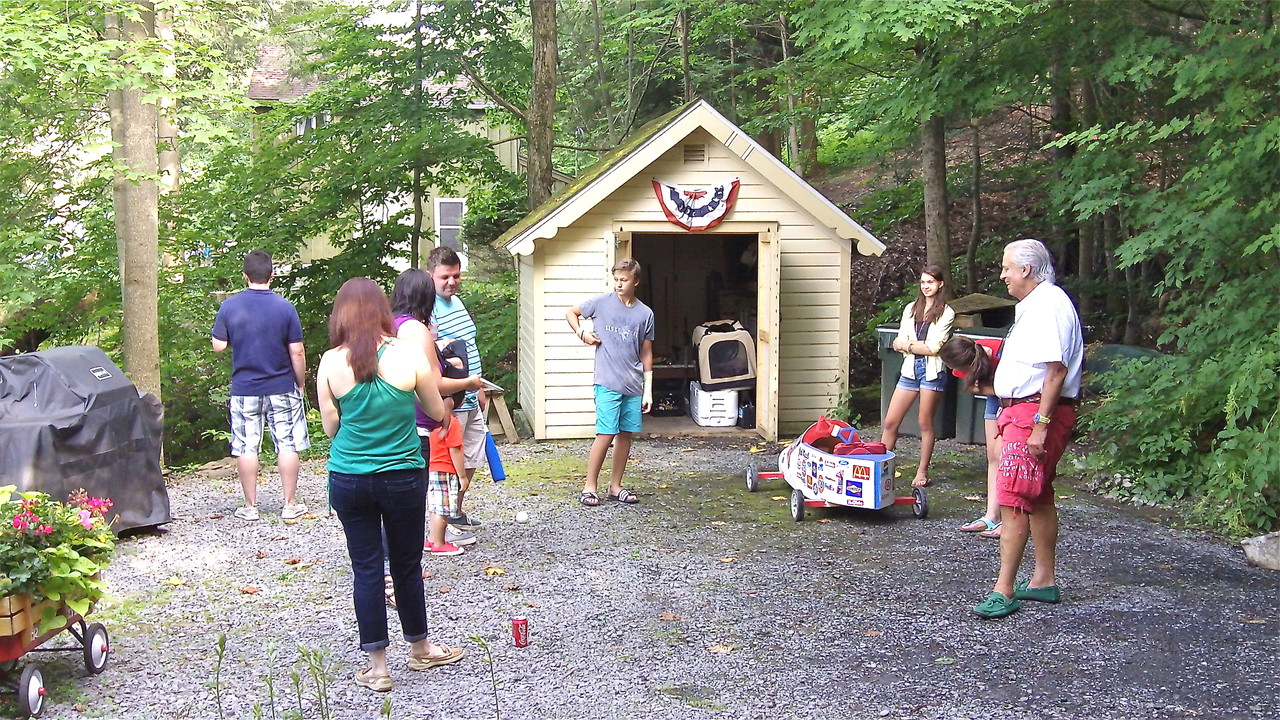 Party on July 6, 2013, with the neighbors at the lake