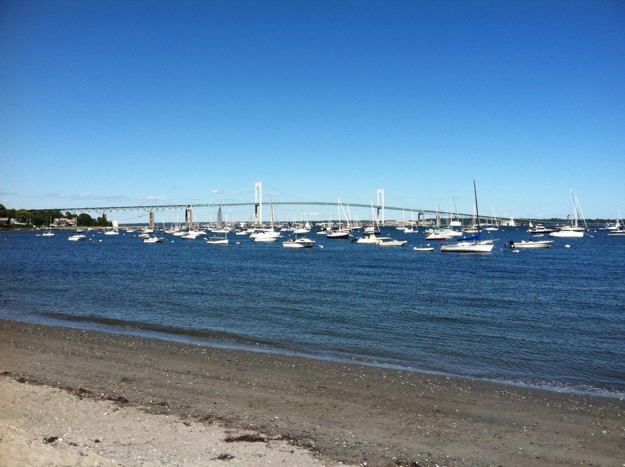 Newport Bridge, Aug. 2013, from Jamestown