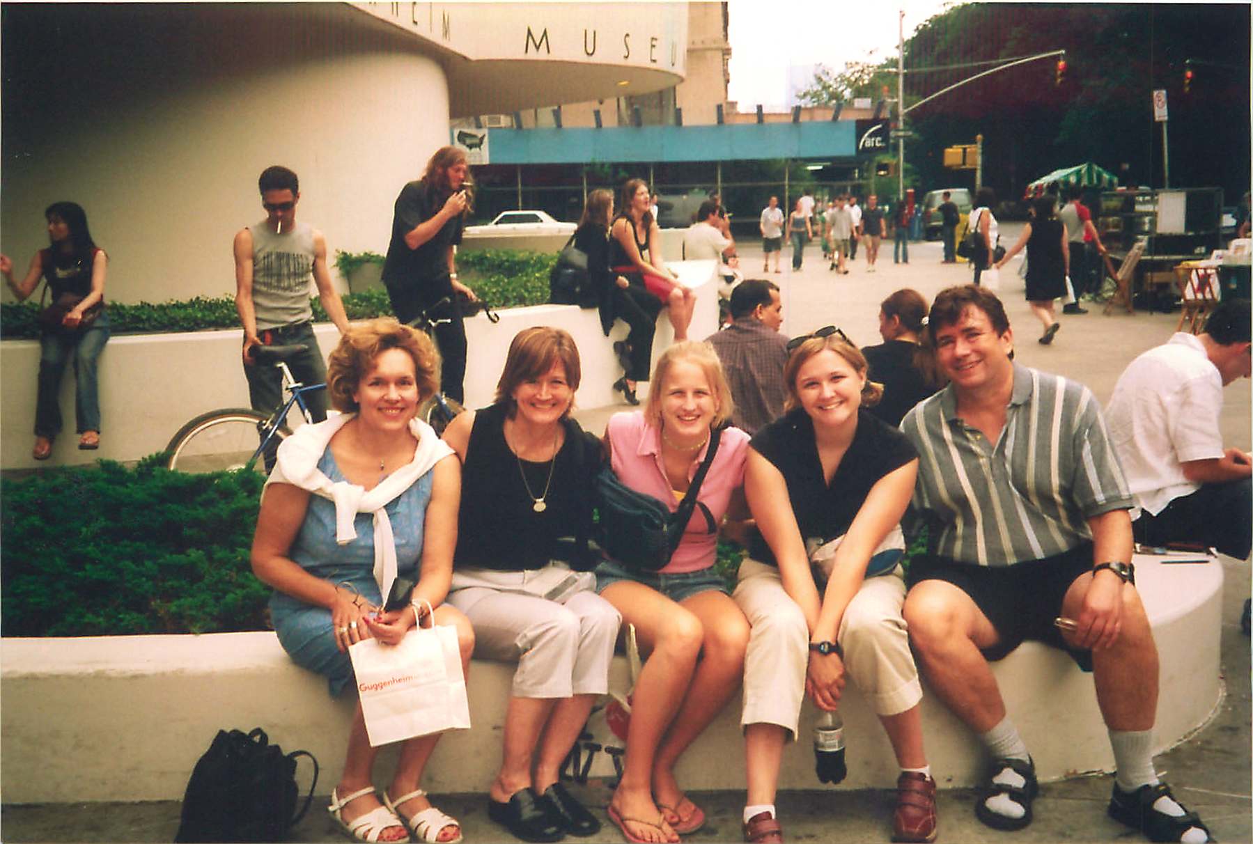 Lorraine, Sally, Sara, Amy & John 2002  NYC