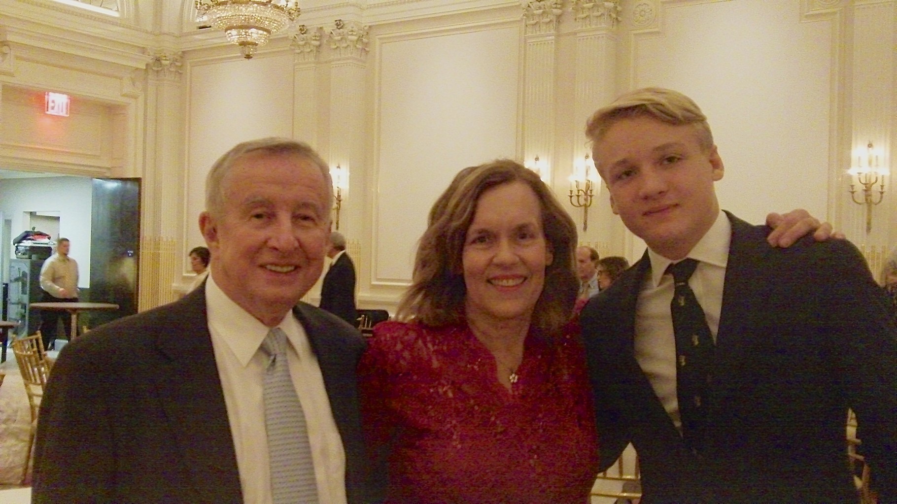 Dr. Gotto, Lorraine Gudas, & Nicholas at the party, Oct. 23, 2015