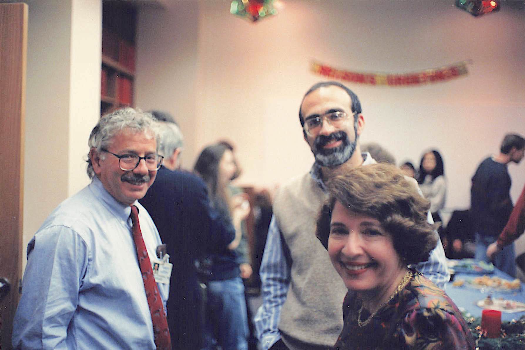 Don Fischman, ?, Arleen Rifkind 1991-2 Pharmacology party