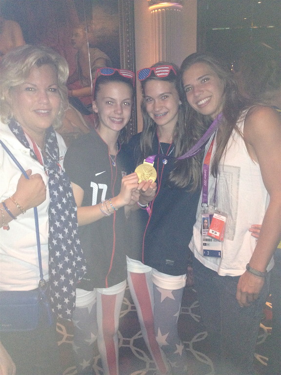 USA wins!  Celeste, Kate, Ellie, Tobin Heath 8-9-2012