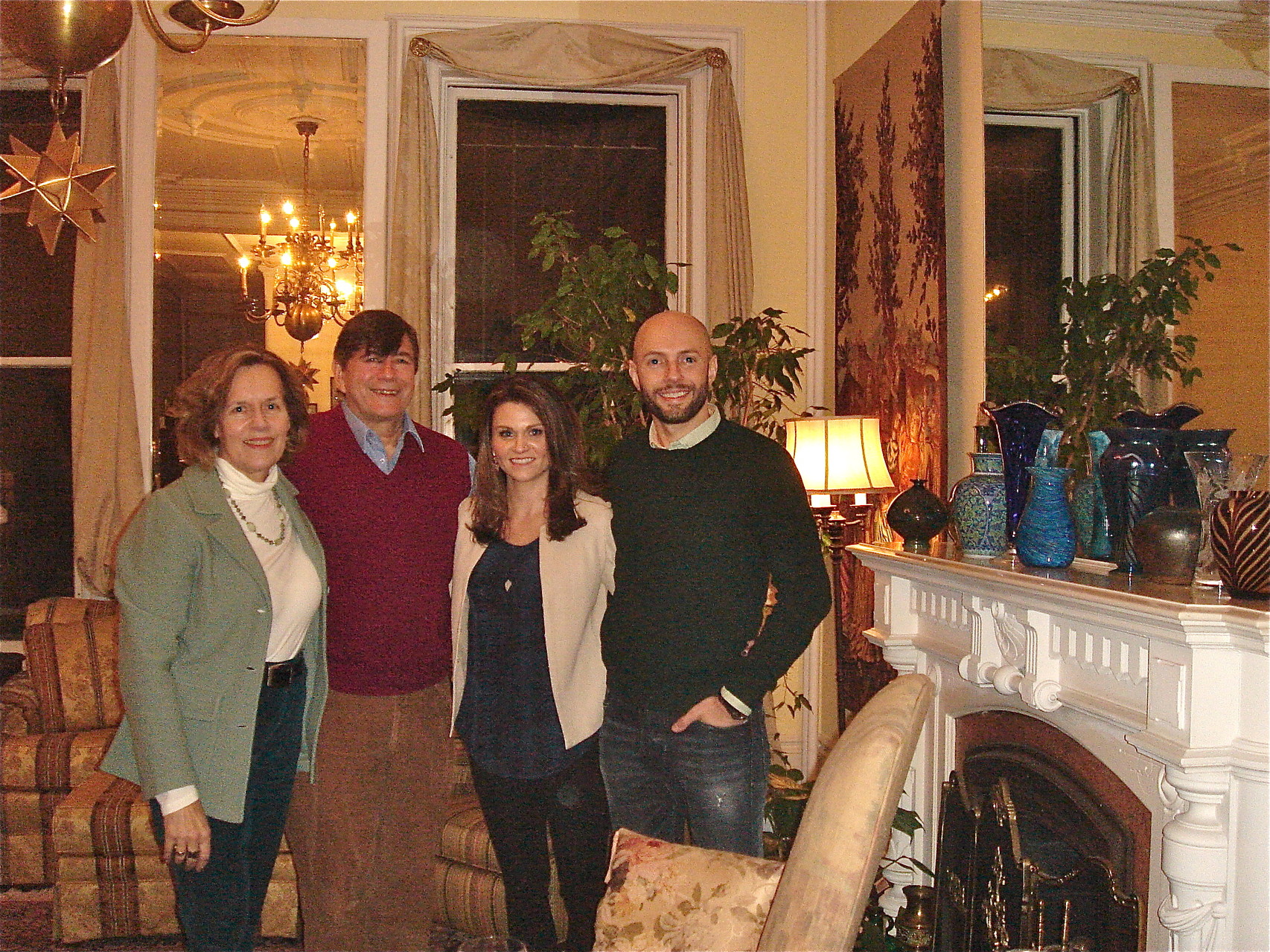 Lorraine, John, Amber, & Mike Gudas (Walt's grandson, cousin David's son) in NYC Feb. 2015