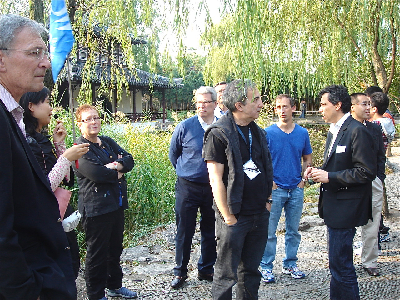 meeting attendees at the Humble Administrator's Garden, China