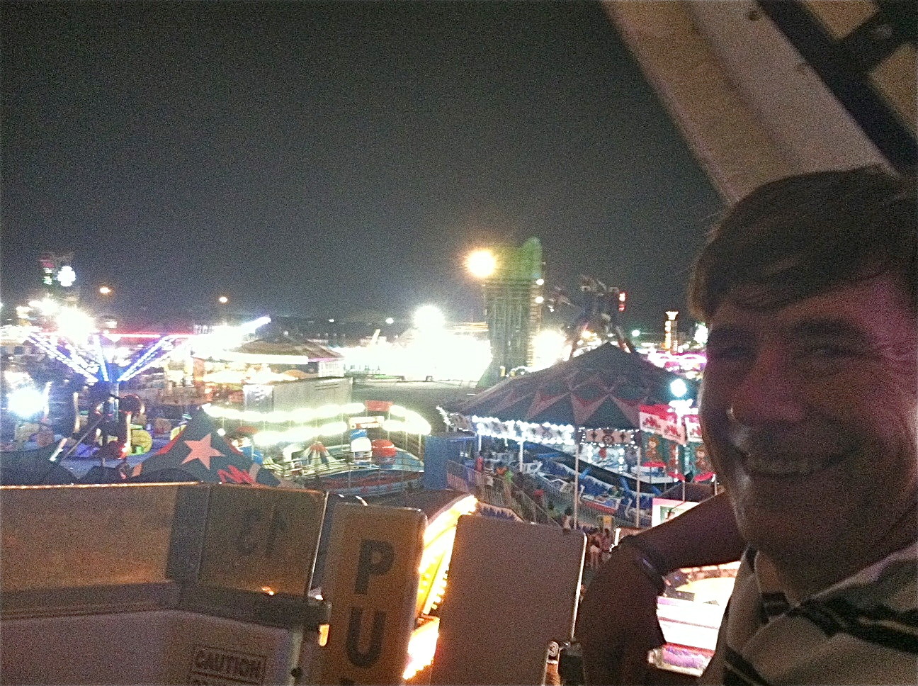 John on the Ferris wheel