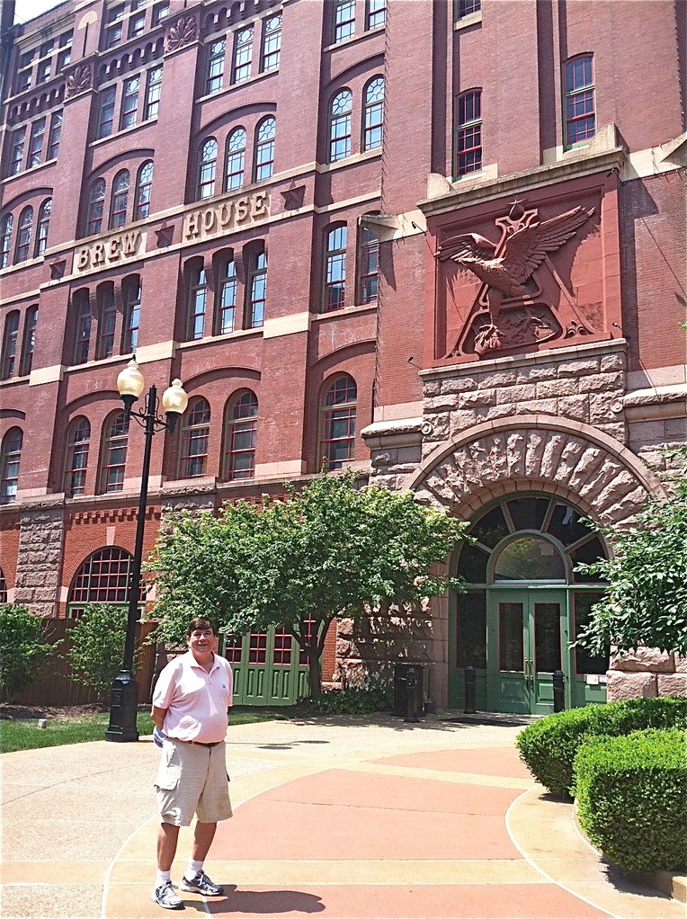 John in front of the old brewery