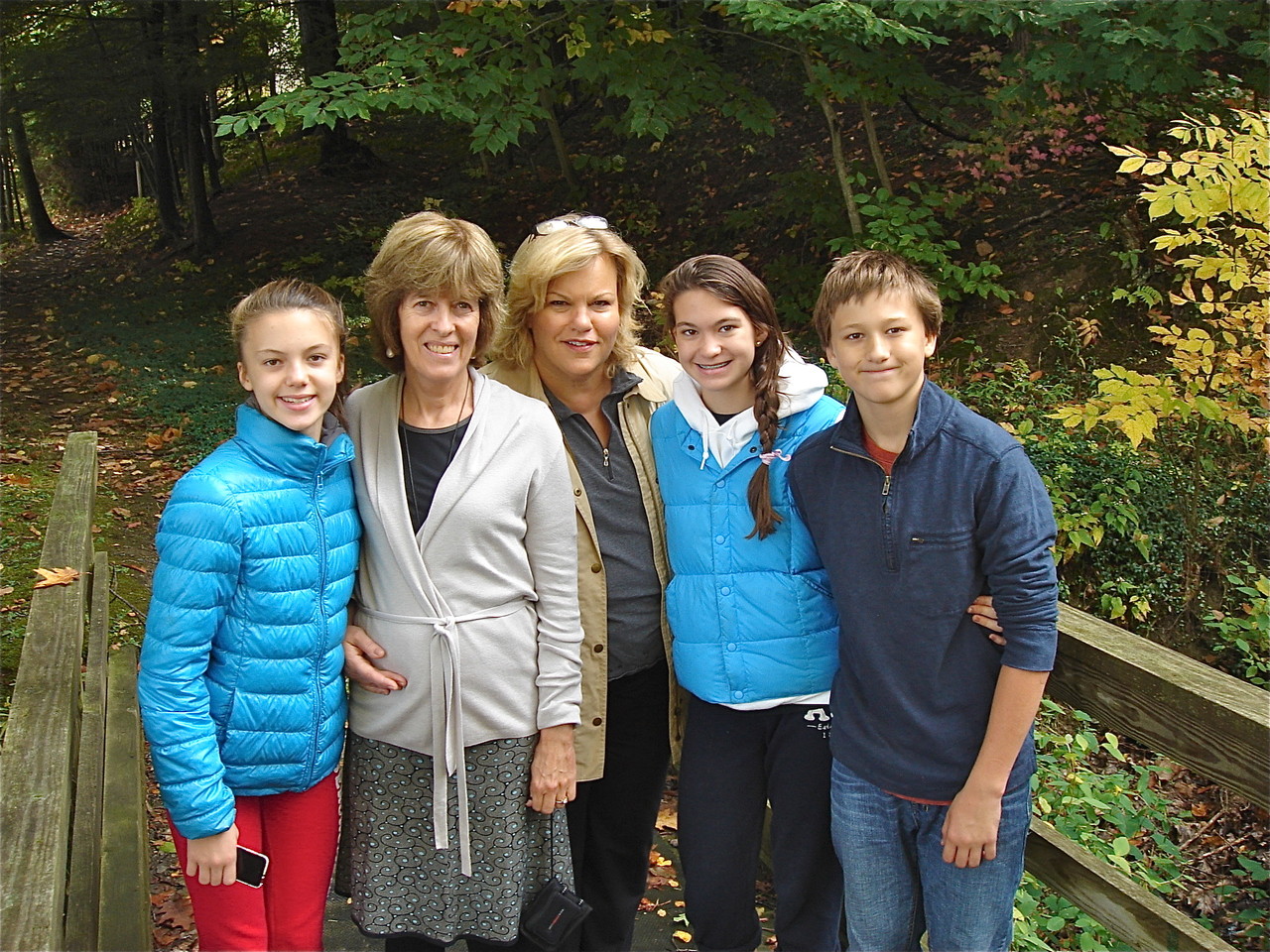 Kate, Nancy Hynes, Celeste, Ellie, & Jack  Oct. 2012