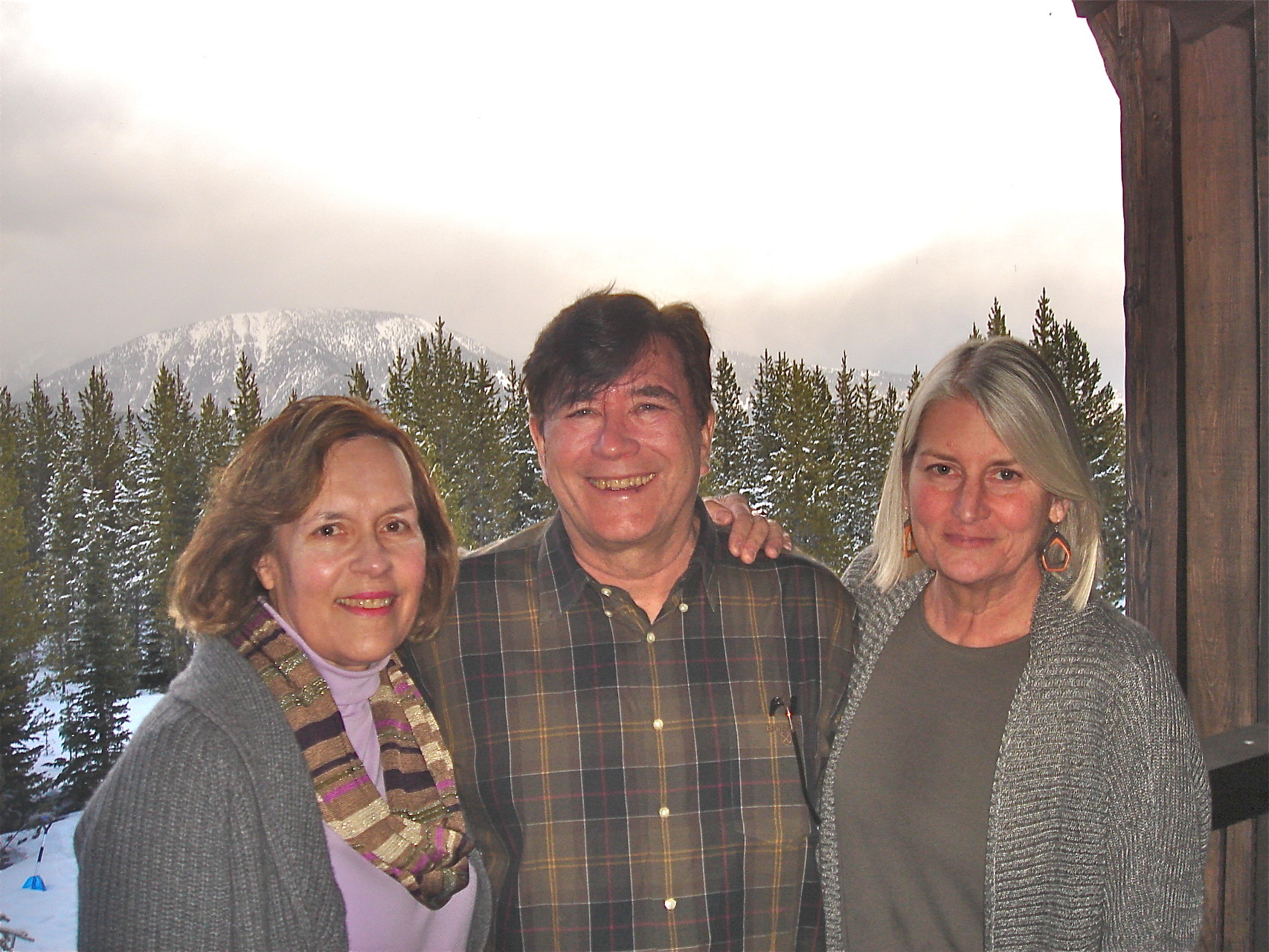 Lorraine, John, and Kathy Schmidt at Big Sky, Montana  March, 2015