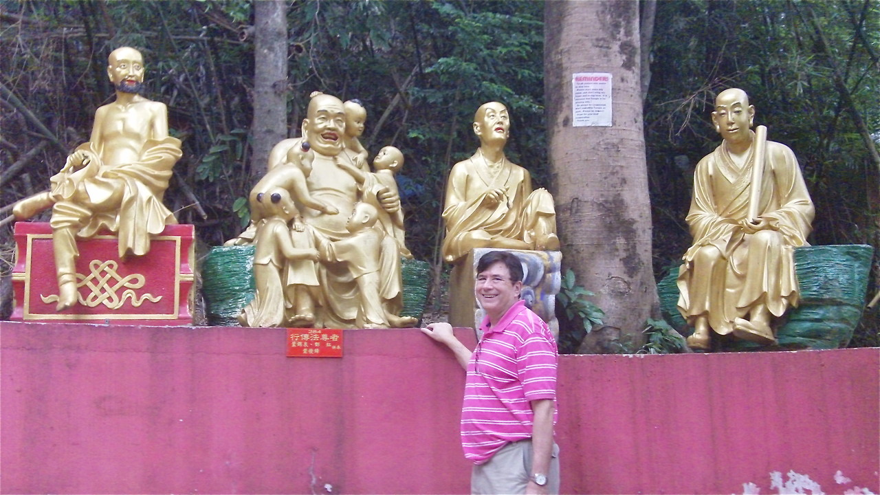 John with his favorite Buddha