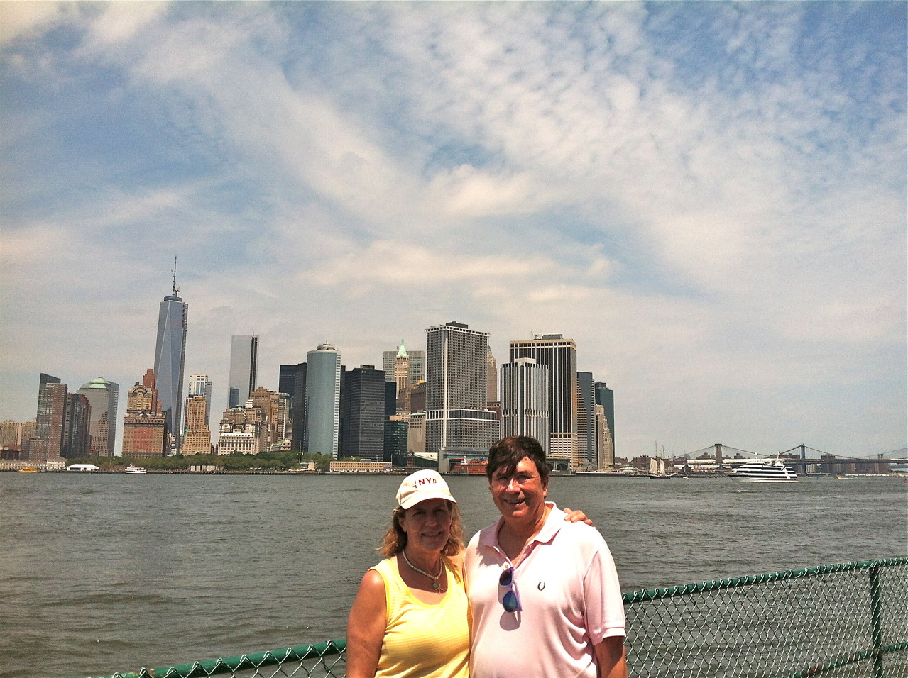 Lorraine & John, 90 degrees, July, 2013, Governor's Island