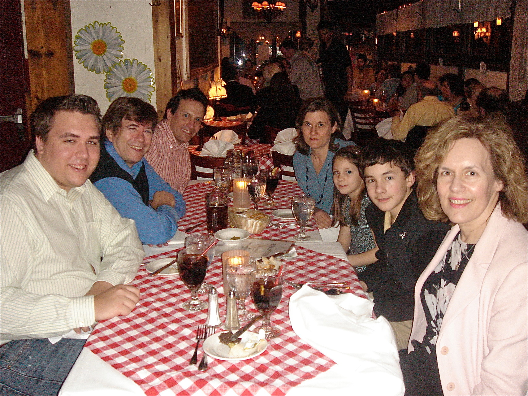 2009? Heidelberg Rest. NYC Greg, John, Nick, Cyndi, Sara, Trevan, Lorraine