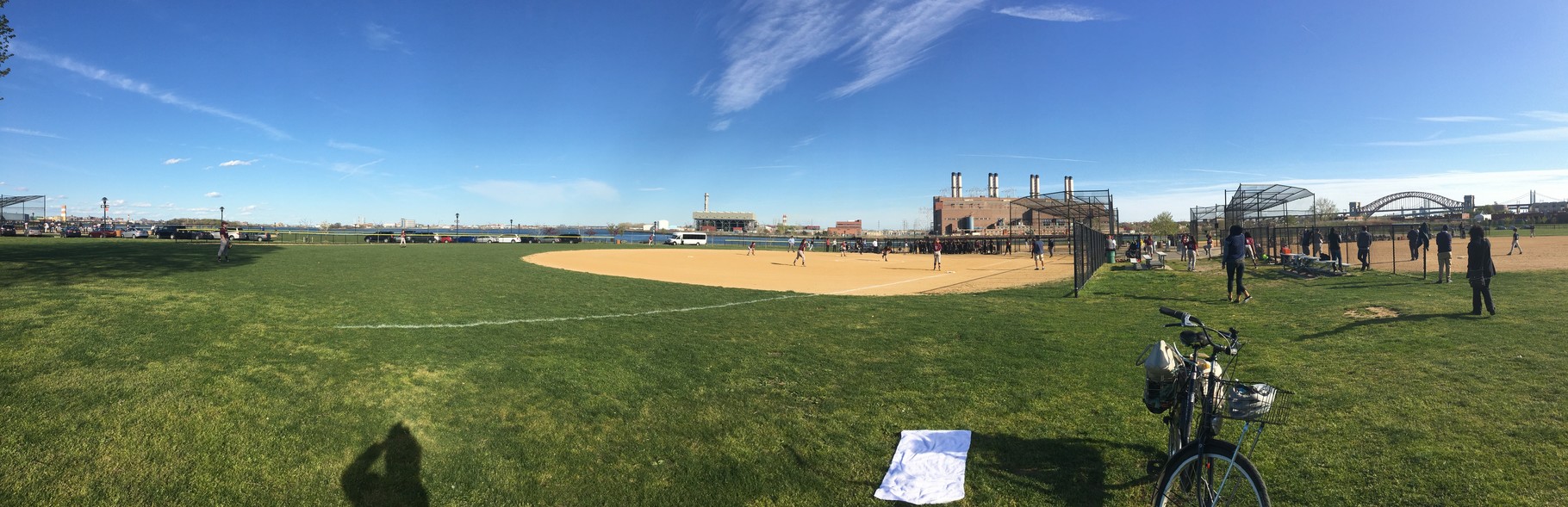 Softball game at Randall's Island, April 19, 2016