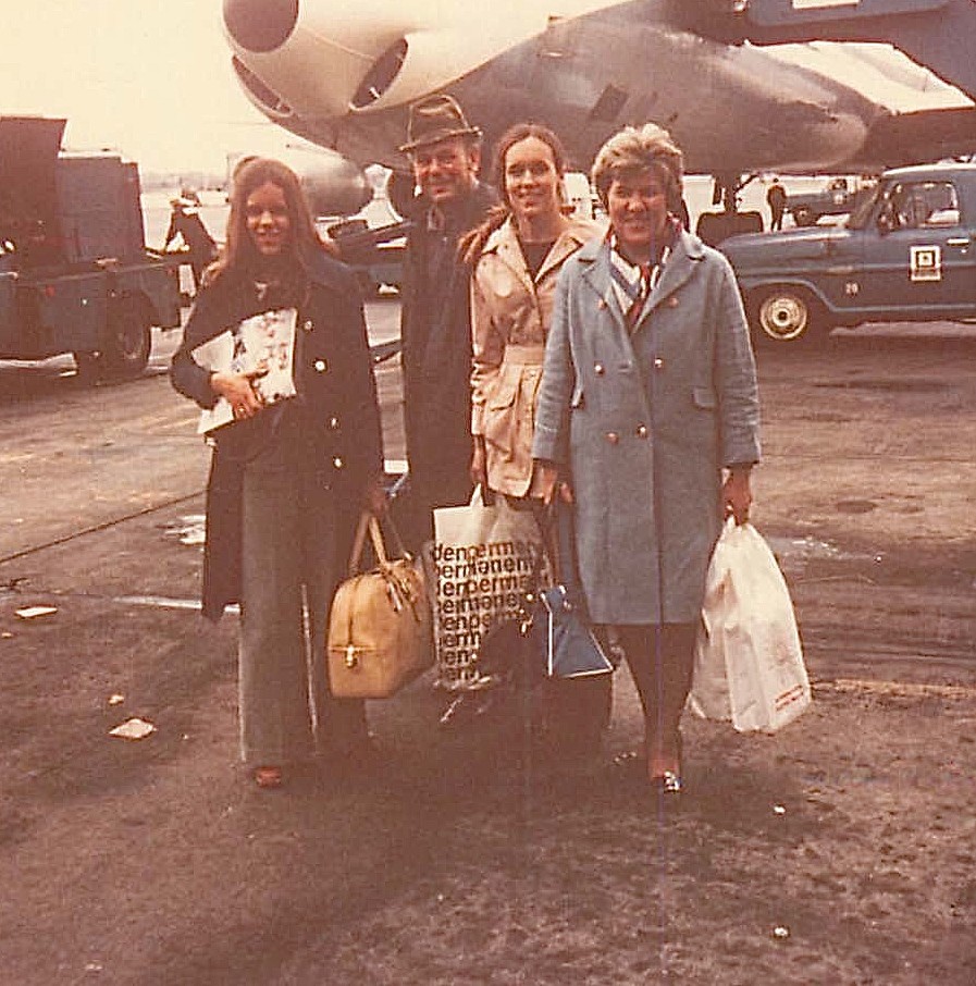 Celeste, Al, Lorraine, Eleanor Gudas, 1973 trip to Copenhagen