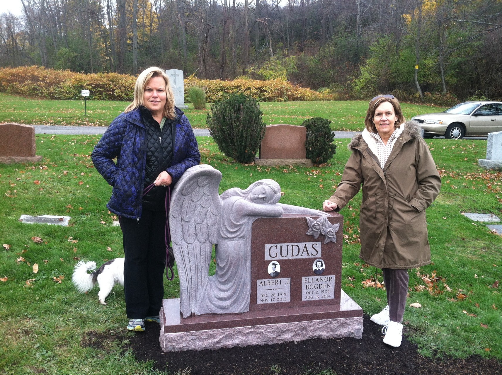 November, 2014, Celeste & Lorraine  gravestone is completed and in place