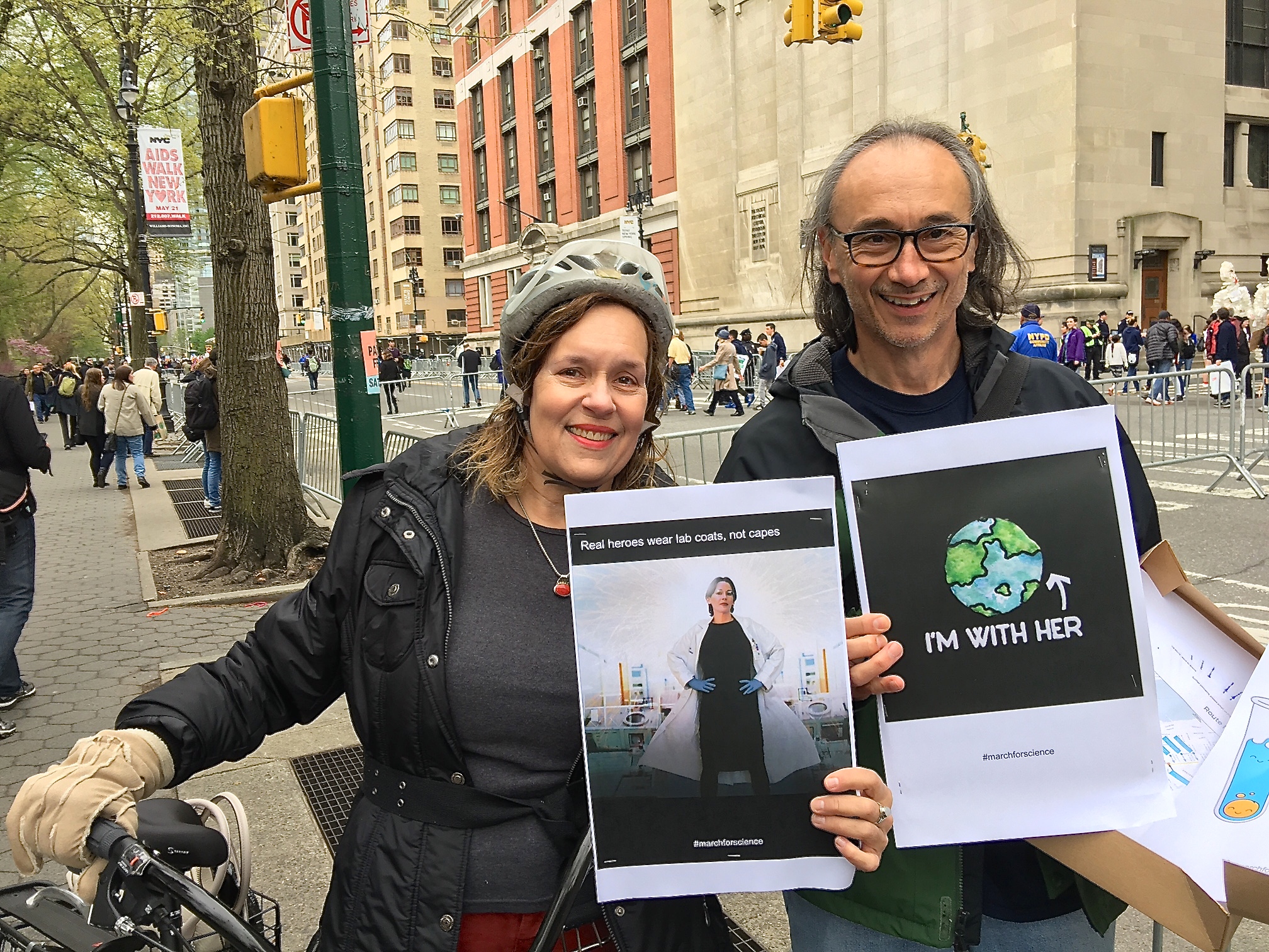 Lorraine Gudas & John Blenis at the March for Science