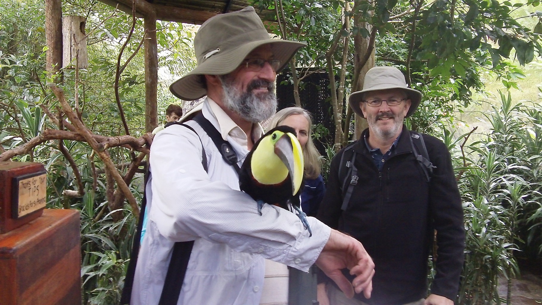 Rich Neubig with toucan