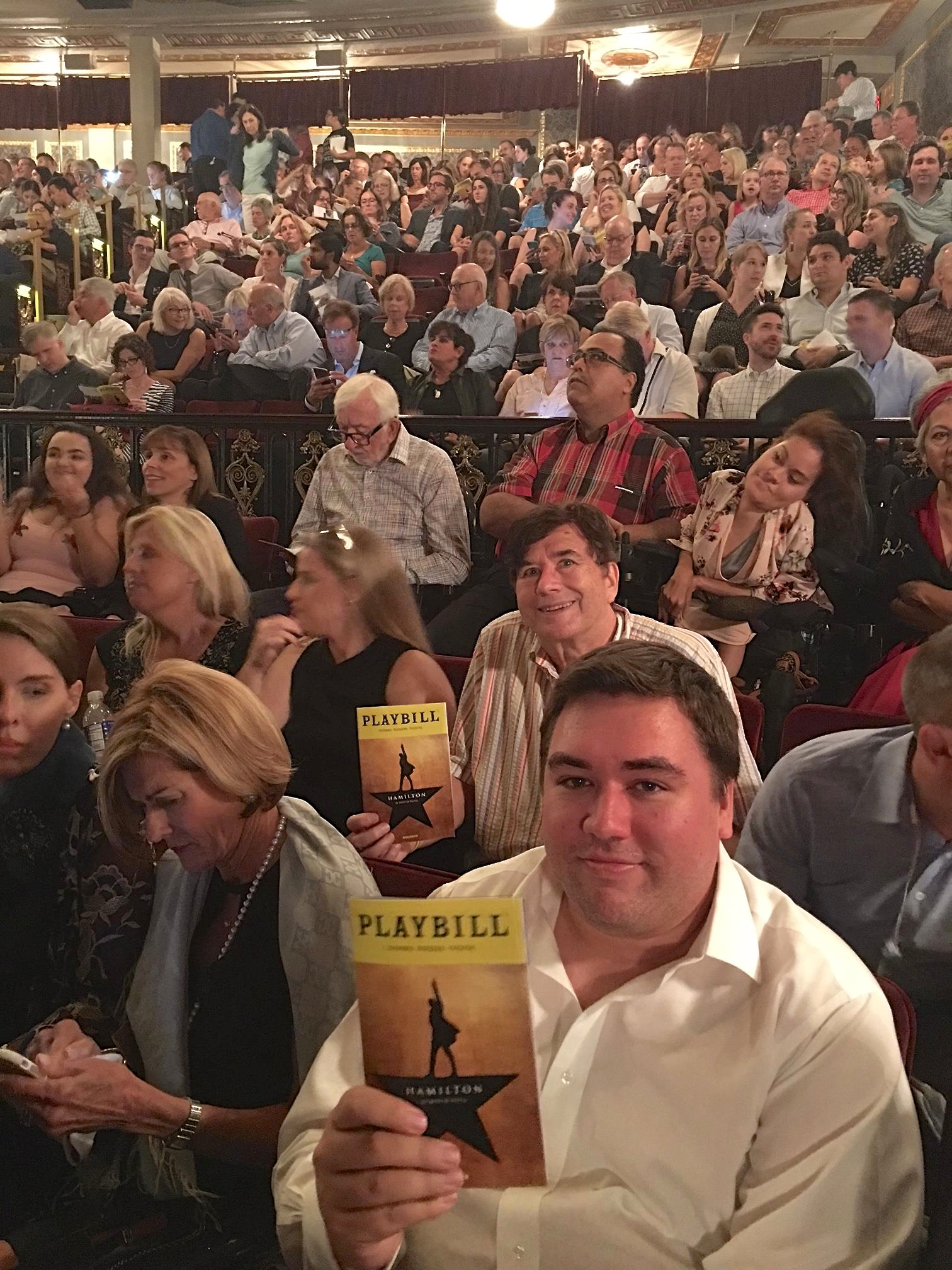 Greg, John, & I see HAMILTON on 9-26-17. Fabulous play...