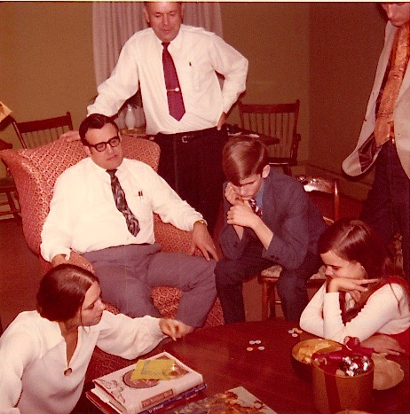 Janet, Ed Bogden, Albert, Eddie Bogden, & Celeste, Xmas, 1970