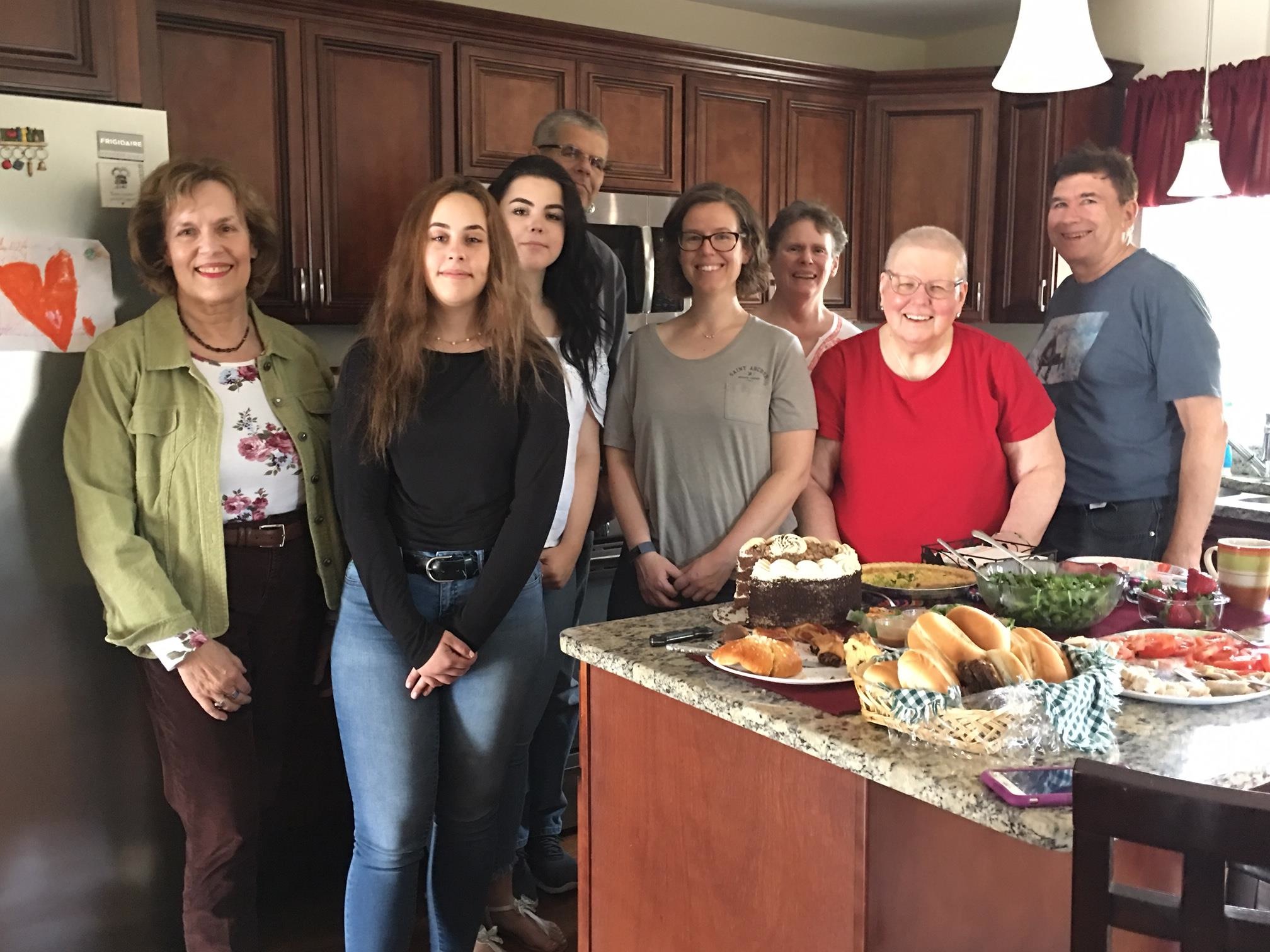 Lorraine, Kayla, Caitlin, Jim, Meghann, Jane, Margaret, John, RI  April, 2019