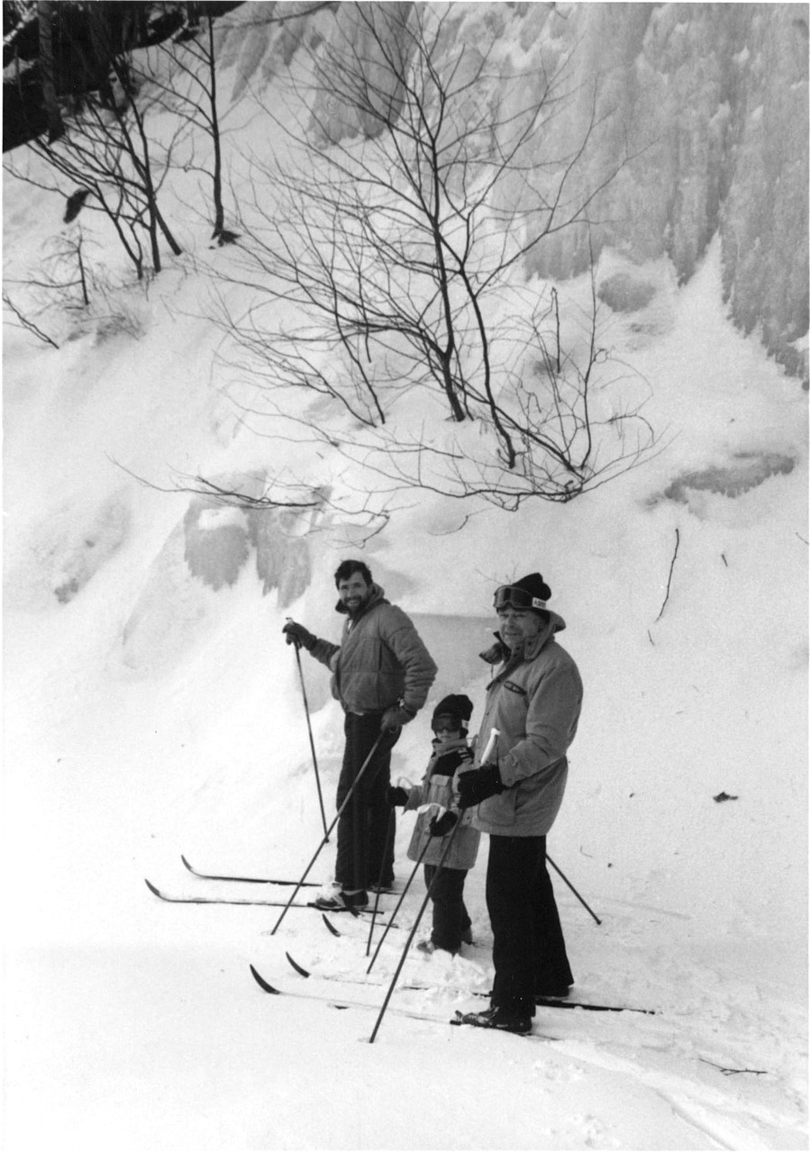 Cross-Country Skiing, 1988, Smuggler's Notch, Vermont  John Wagner, Greg Wagner, Al Gudas