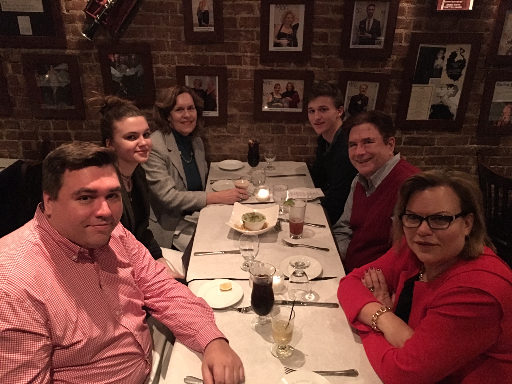 Greg, Kate, Lorraine, Jack, John, & Celeste at Kate & Jack's  "early" Bday dinner  Feb. 6, 2018