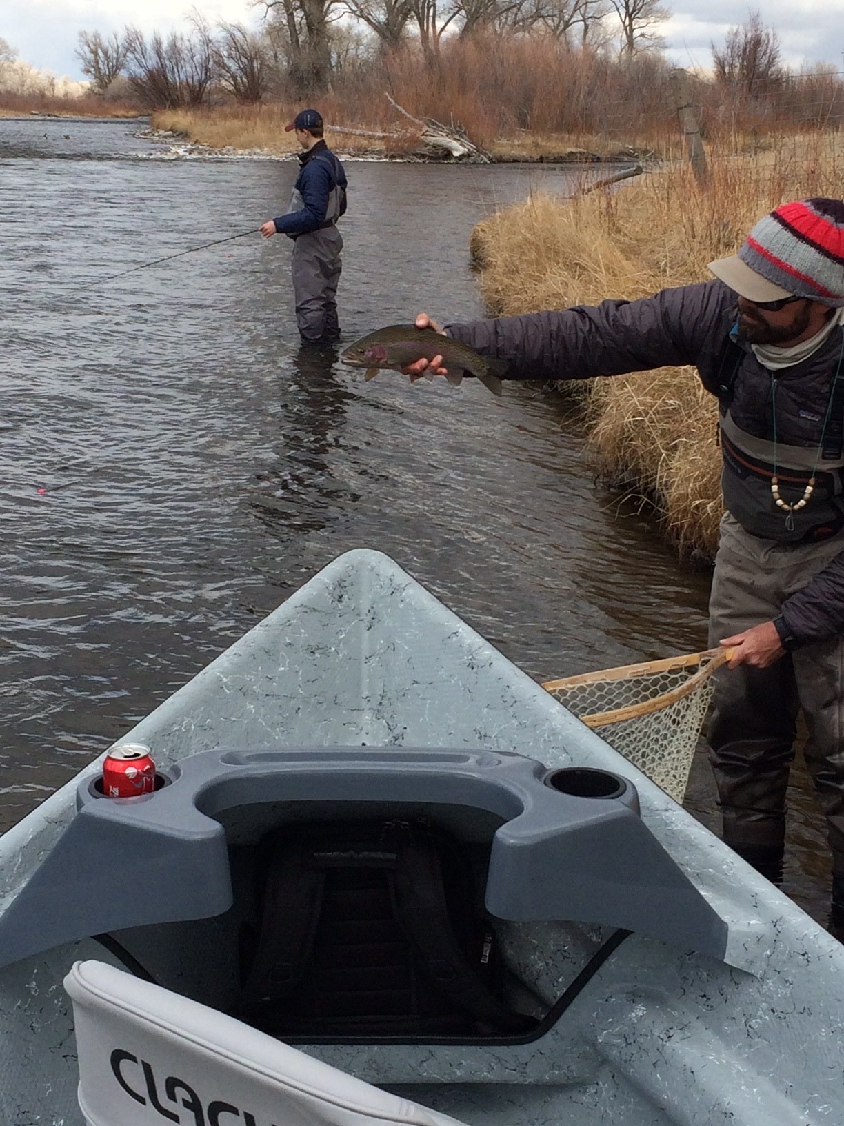 Jack catches a fish!  March, 2015