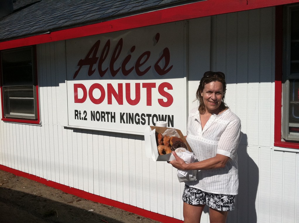 Lorraine loves Allie's Doughnuts! Rhode Island 7-2012