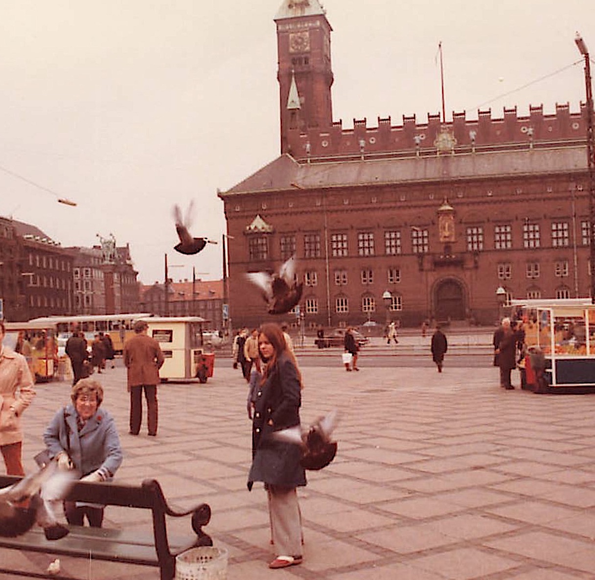 Eleanor & Celeste at the main square in Copenhagen