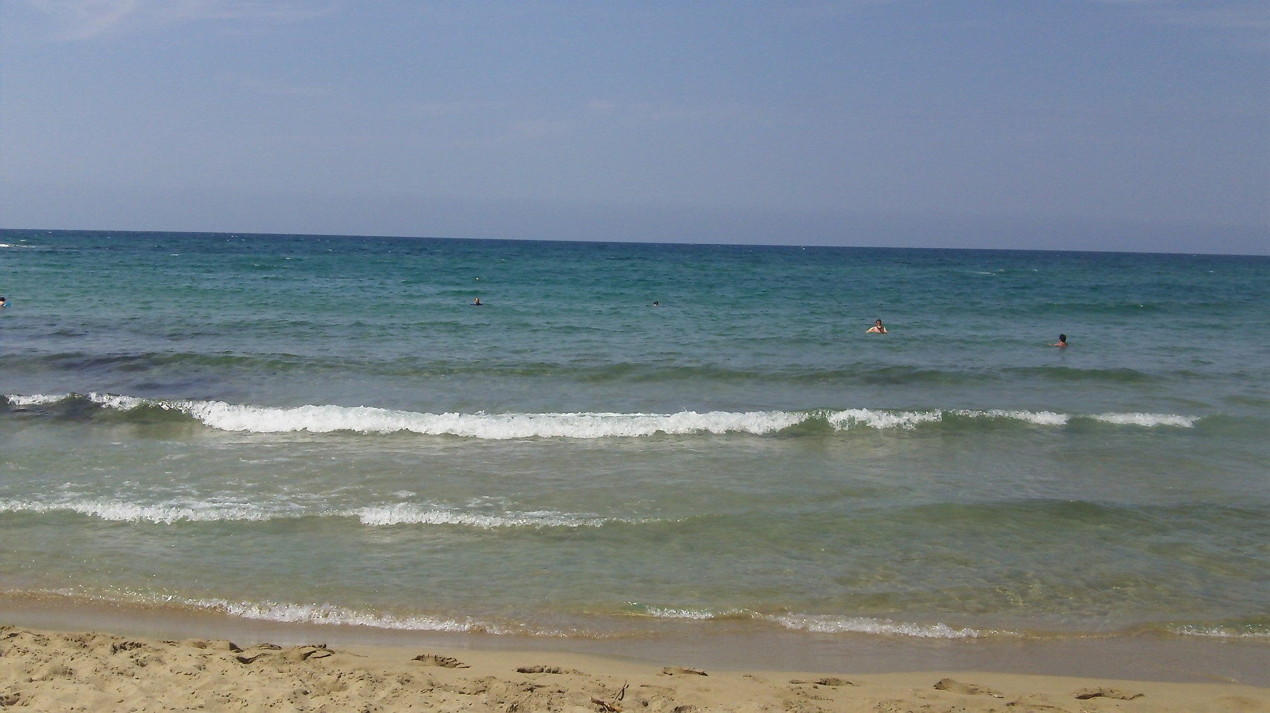 beach near Malia, Crete..first time John & I swam in the Mediterranean Sea