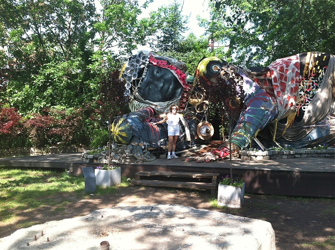 Father's Day Bikeride, June, 2014  Socrates Sculpture Park, Queens