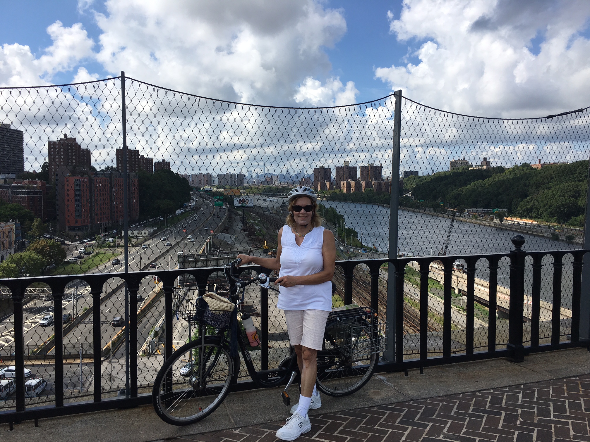 Lorraine on the High Bridge-this used to be an aqueduct carrying water to NYC