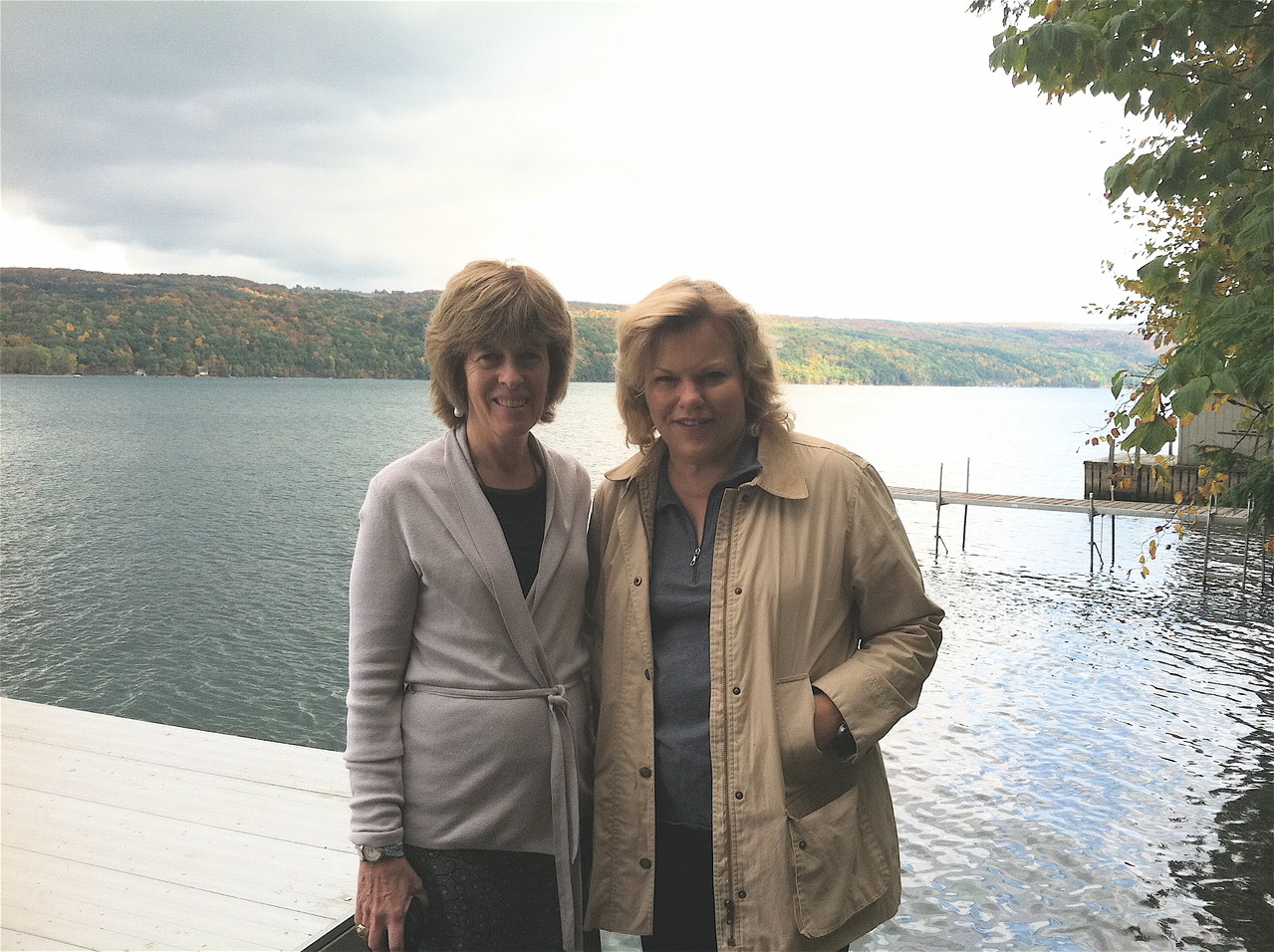 Nancy Hynes & Celeste Gudas, Skaneateles Lake Oct.. 6, 2012