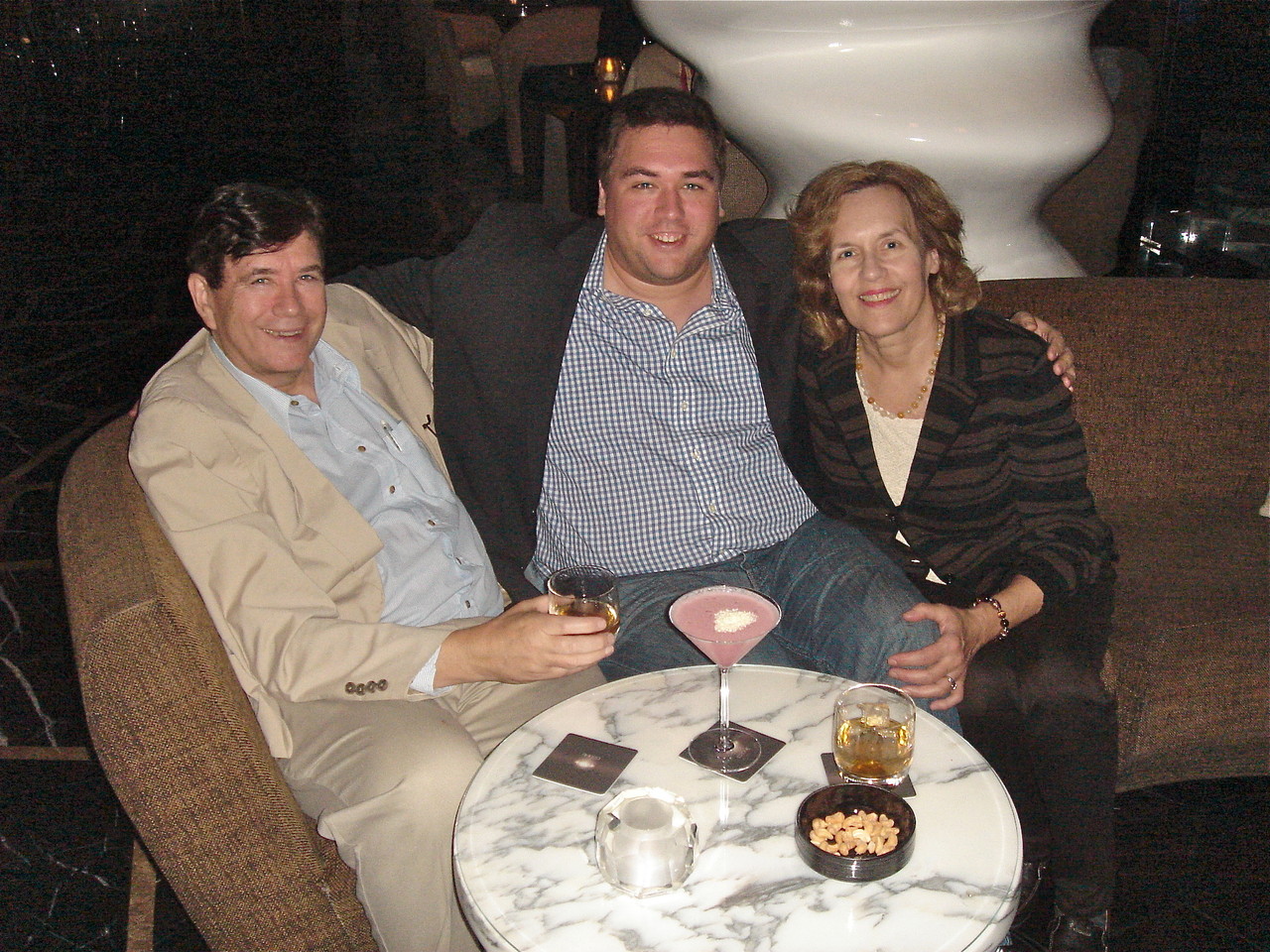 John, Greg & Lorraine celebrate Thanksgiving at the Ozone Bar