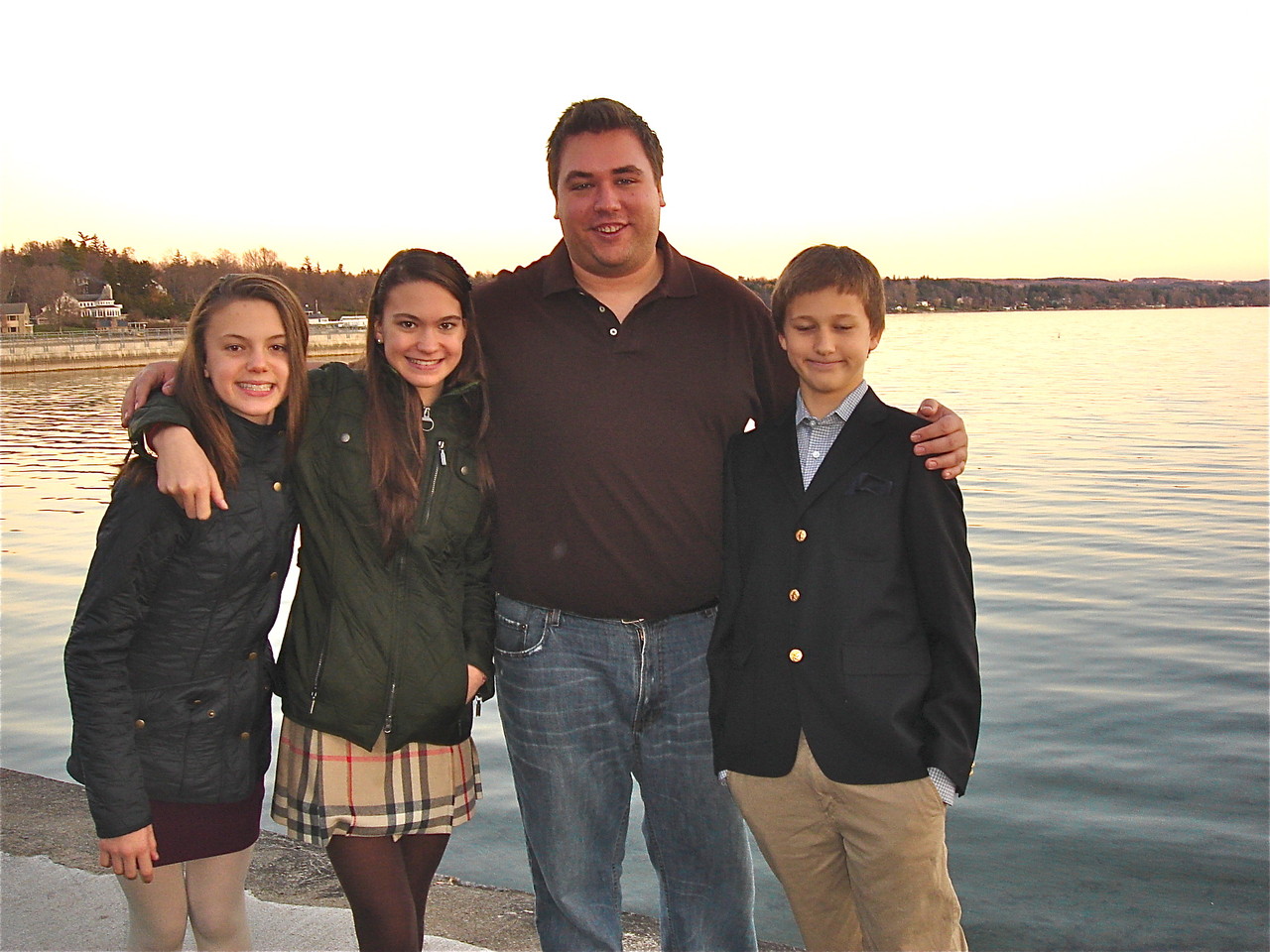 Kate, Ellie, Greg, & Jack  Thanksgiving, 2012, Skaneateles Lake