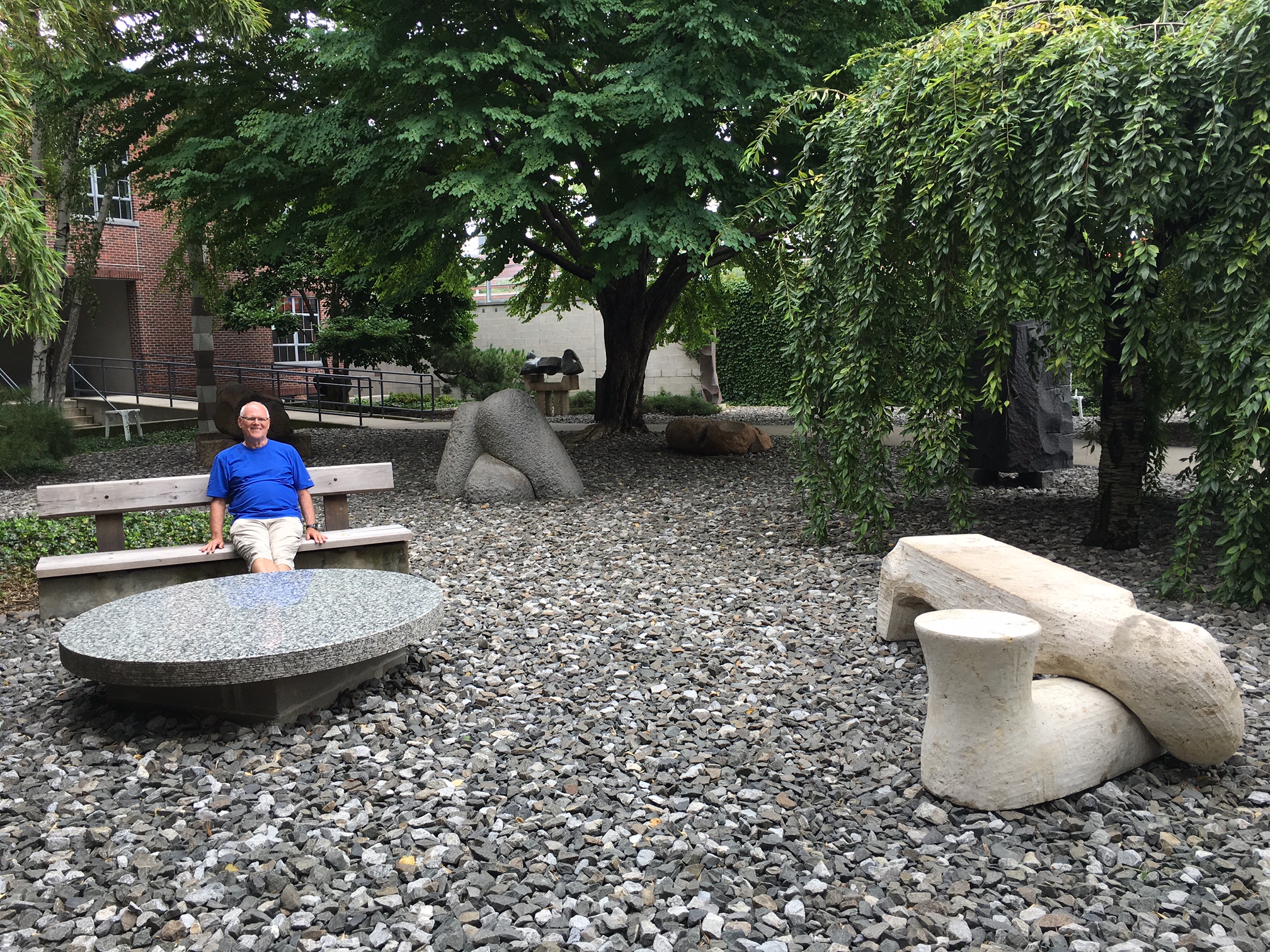 Bernd at the Noguchi Museum in Queens, NYC  8-5-17