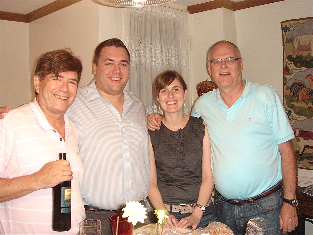 John, Greg Wagner, Anna & Bernd Groner  9-6-2012 NYC